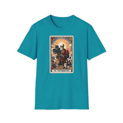 The Photographer Tarot T-Shirt — Vintage Camera Art Graphic Tee