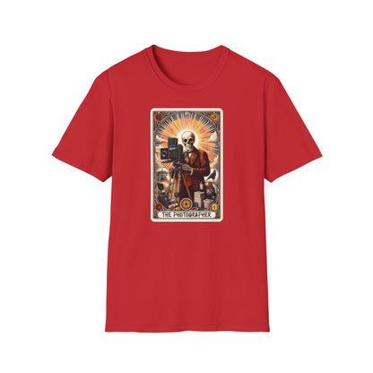 The Photographer Tarot T-Shirt — Vintage Camera Art Graphic Tee