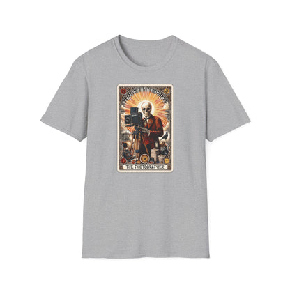 The Photographer Tarot T-Shirt — Vintage Camera Art Graphic Tee